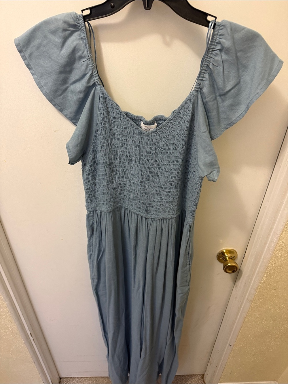 Japna Light Blue Pants Jumpsuit with pockets